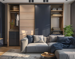 Дизайн интерьера квартиры со шкафом‑купе: дизайнерские модели, идеи и фото
